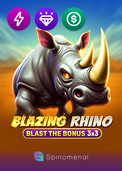 Blazing Rhino Blast The Bonus 3x3